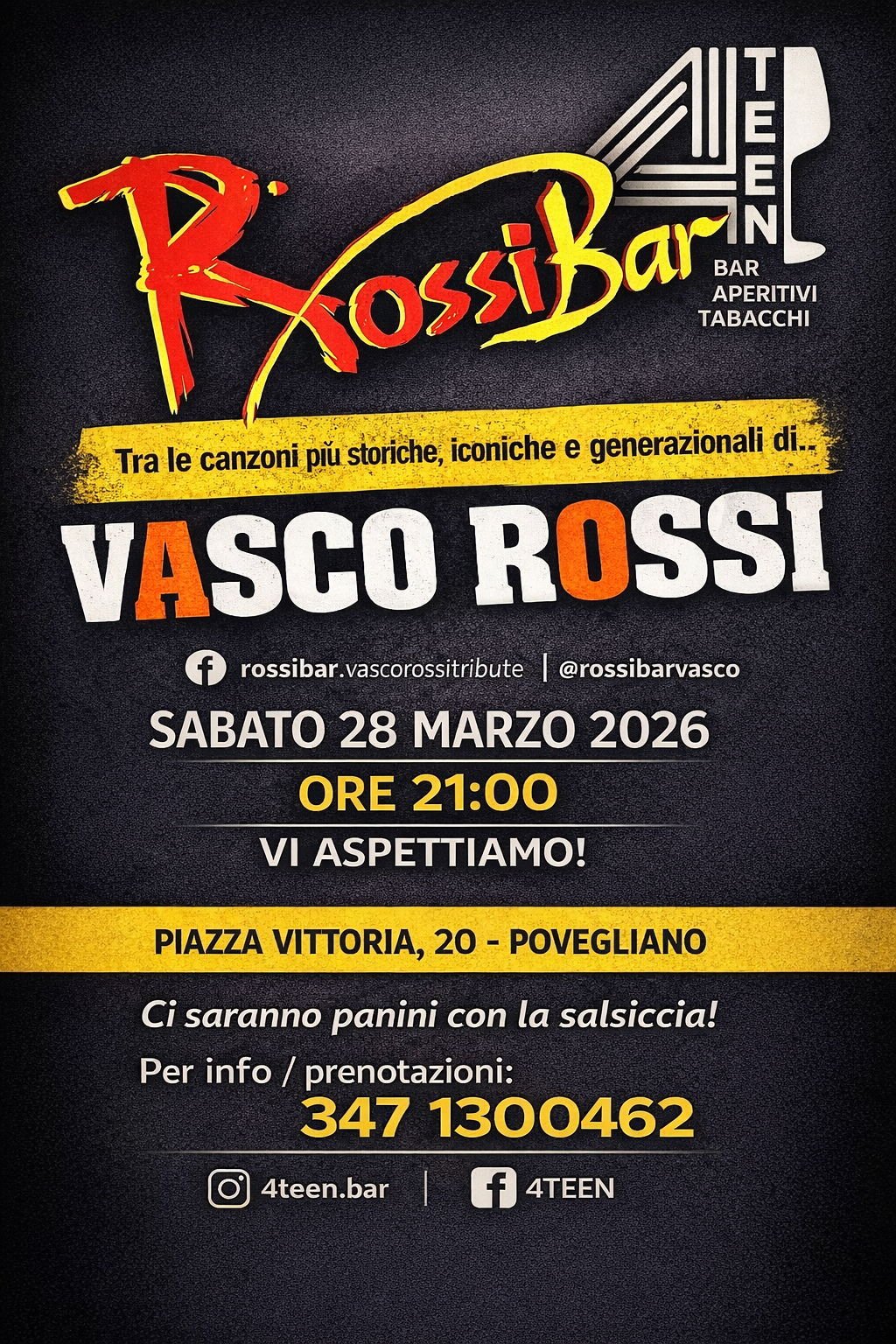 Rossi Bar Cover Band Vasco Rossi