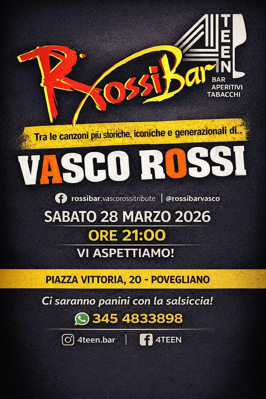 Rossi Bar Cover Band Vasco Rossi